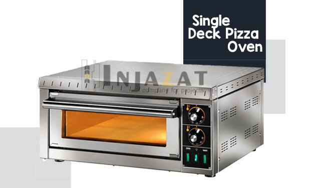 • Single deck pizza oven