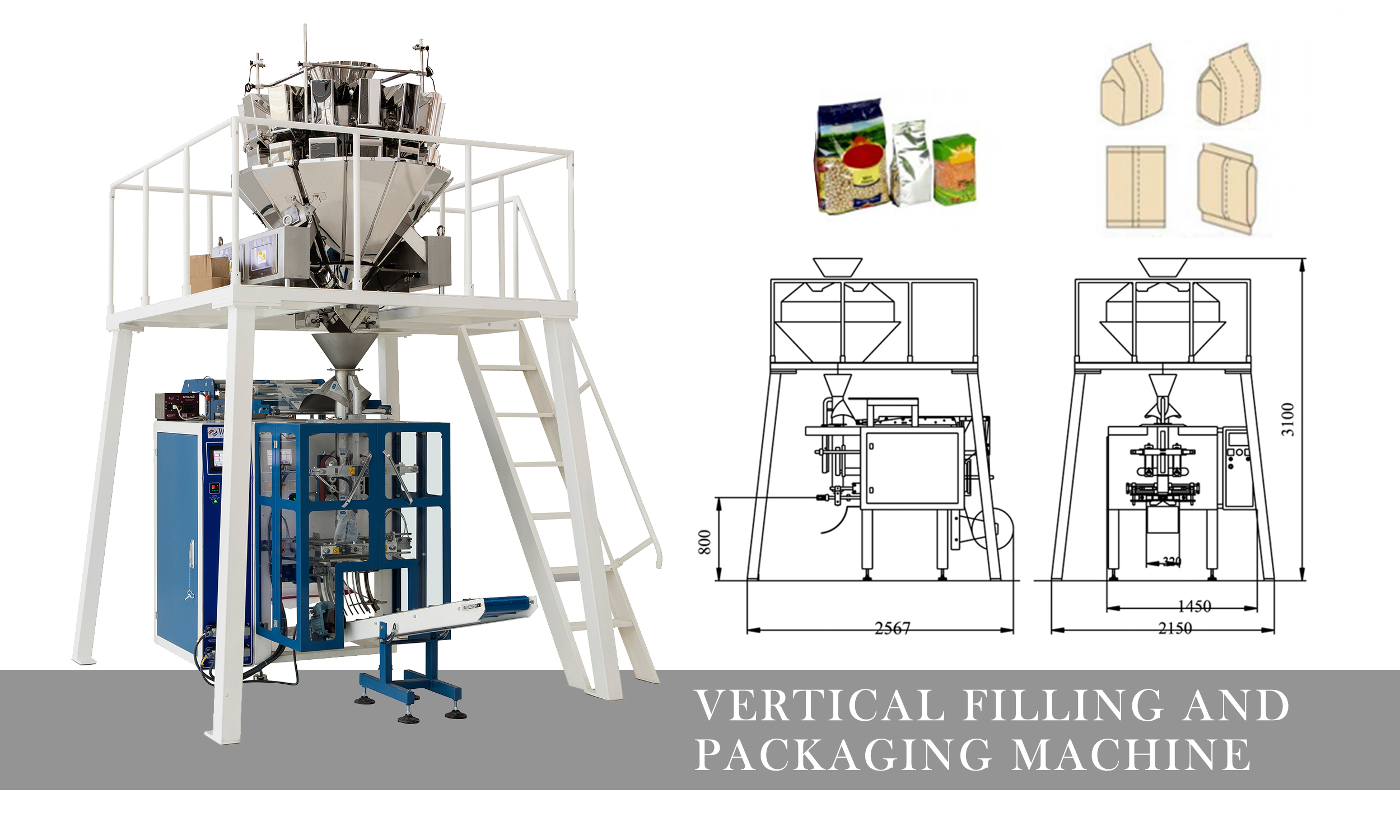 Vertical Filling & packaging machine